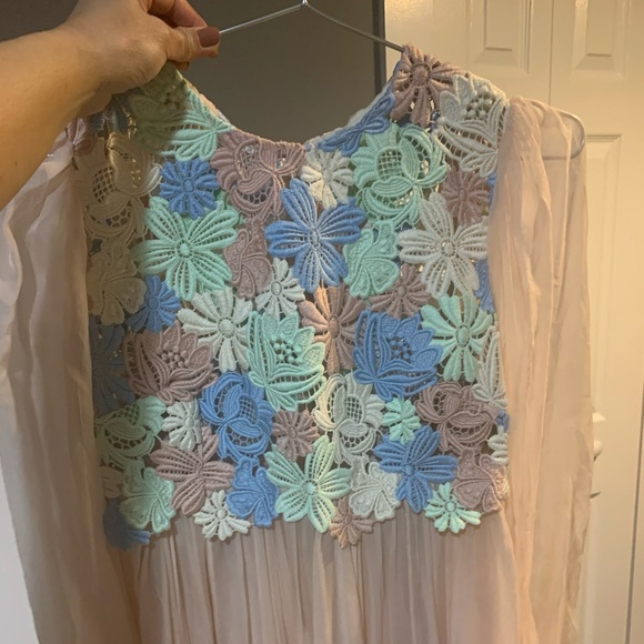 Dolce & Gabbana Floral Macramé Chiffon Dress - Picture 5 of 8